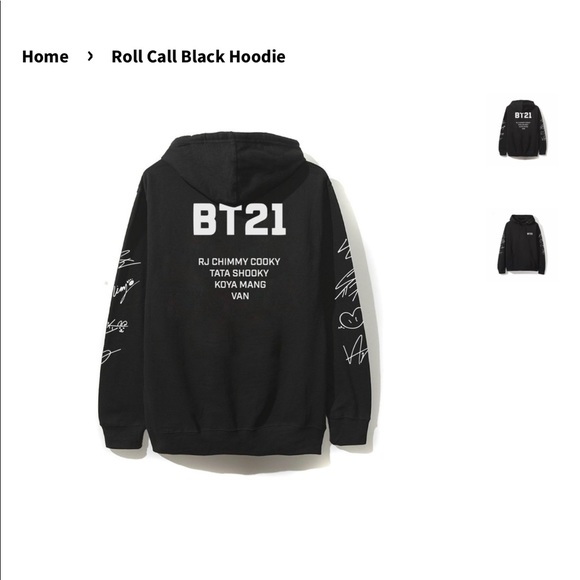 assc hoodie bt21